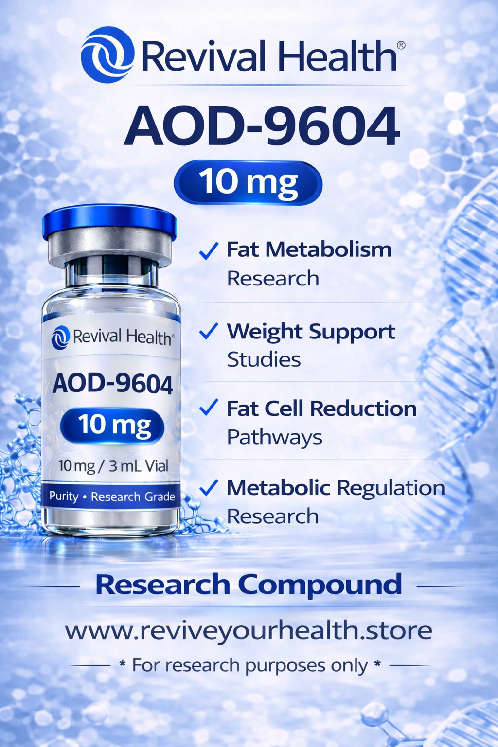 AOD-9064 5mg (RUO) — Research-Grade Peptide | COA Verified