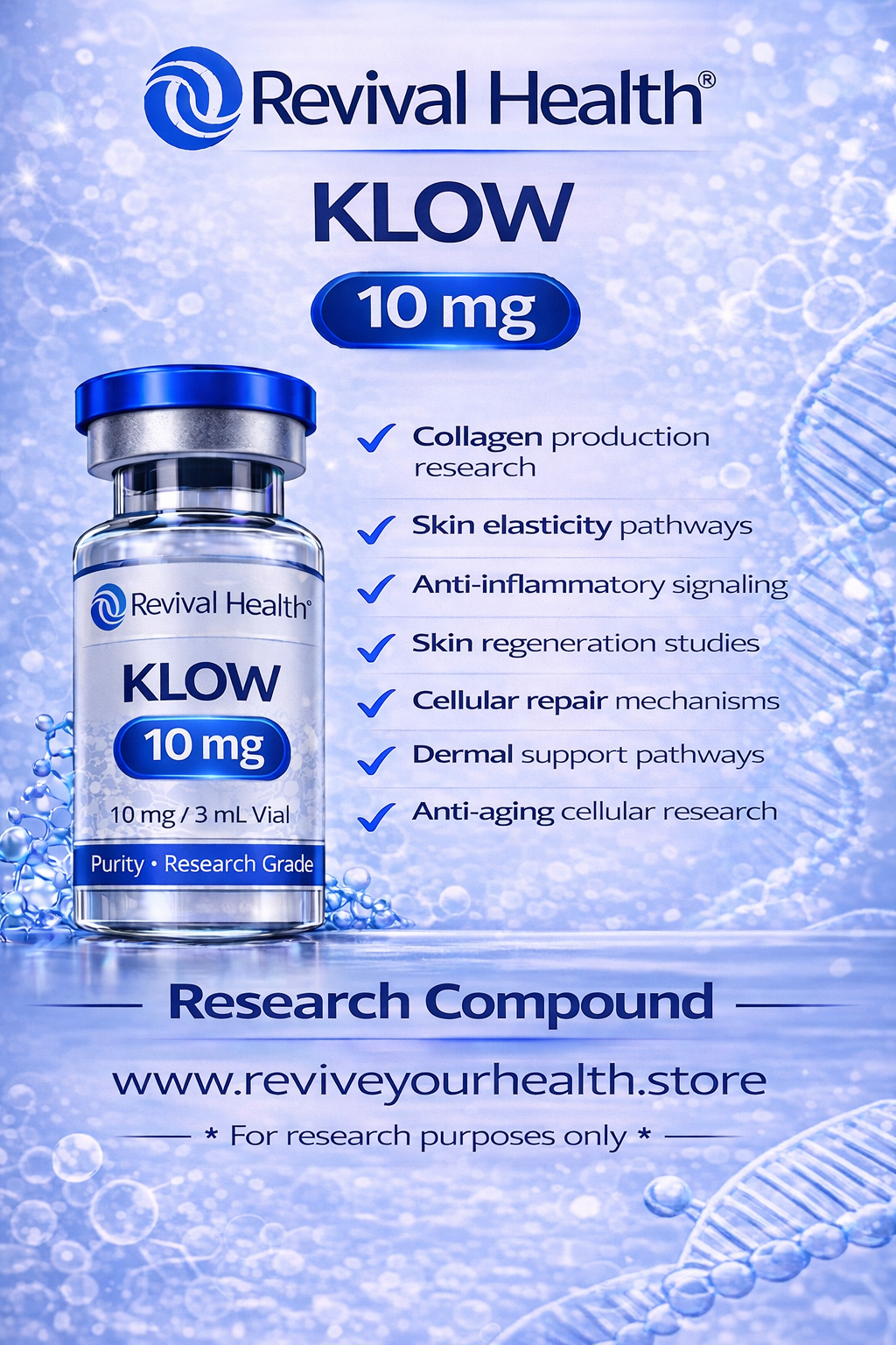 KLOW 80mg (RUO) — Research-Grade Peptide | COA Verified
